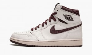 Nike Air Jordan 1 HIGH OG 'A Ma Maniere x' Schoenen Heren Wit Bordeaux Nederland | 538102-NMC