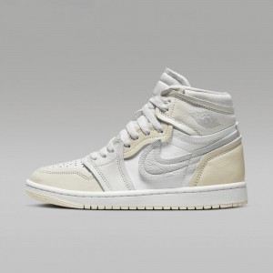 Nike Air Jordan 1 High Method of Make Schoenen Heren Wit Lichtgeel Nederland | 321976-NUW