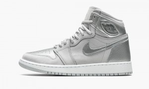 Nike Air Jordan 1 High OG GS 'Co.JP - Metallic Silver' Schoenen Kinderen Grijs Metal Zilver Nederland | 618543-TOL