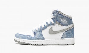 Nike Air Jordan 1 High OG GS 'Hyper Royal' Schoenen Kinderen Wit Blauw Nederland | 492538-DAS