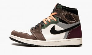 Nike Air Jordan 1 High OG 'Hand Crafted' Schoenen Heren Zwart Bruin Donker Nederland | 741836-WEU