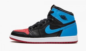 Nike Air Jordan 1 High OG (PS) 'UNC to Chicago' Schoenen Kinderen Zwart Blauw Nederland | 167829-BRY