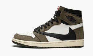 Nike Air Jordan 1 High OG TS SP 'Travis Scott' Schoenen Heren Donkerbeige Rood Nederland | 643829-XUD