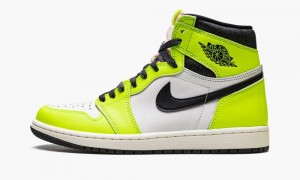 Nike Air Jordan 1 High OG 'Visionaire' Schoenen Heren Zwart Wit Geel Nederland | 860934-HNS