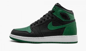 Nike Air Jordan 1 High Retro GS 'Pine Green Black' Schoenen Kinderen Zwart Diepgroen Wit Rood Nederland | 062795-KVN