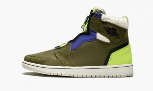 Nike Air Jordan 1 High ZIP UP Schoenen Dames Zwart Nederland | 342160-PIK