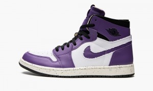 Nike Air Jordan 1 High Zoom Air CMFT 'Crater Purple' Schoenen Heren Wit Paars Zwart Nederland | 743168-YZT