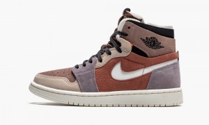 Nike Air Jordan 1 High Zoom CM 'Canyon Rust' Schoenen Dames Rood Paars Nederland | 083792-BXK