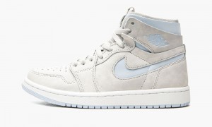 Nike Air Jordan 1 High Zoom CM 'Grey Fog' Schoenen Dames Grijs Blauw Wit Nederland | 265709-WHO