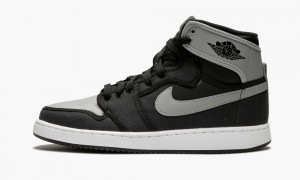 Nike Air Jordan 1 KO High OG Schoenen Heren Zwart Grijs Wit Nederland | 723145-SYD