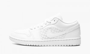 Nike Air Jordan 1 LOW BREATHE 'Triple White' Schoenen Dames Wit Nederland | 247018-LXD
