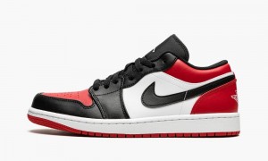 Nike Air Jordan 1 Low 'Bred Neus' Schoenen Heren Rood Wit Zwart Nederland | 190746-NCT