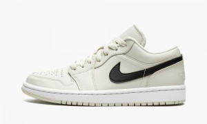 Nike Air Jordan 1 Low 'Coconut Milk' Schoenen Dames Zwart Wit Nederland | 830546-ZVH