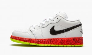 Nike Air Jordan 1 Low GRADES GS 'Grades - Multicolor' Schoenen Kinderen Wit Zwart Rood Nederland | 206841-OST