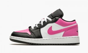 Nike Air Jordan 1 Low GS 'Pinksicle' Schoenen Kinderen Wit Zwart Roze Nederland | 986713-KDT