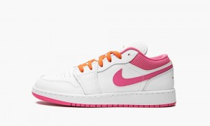 Nike Air Jordan 1 Low GS 'Pinksicle' Schoenen Kinderen Wit Oranje Nederland | 938467-HLY