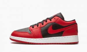 Nike Air Jordan 1 Low (GS) 'Reverse Bred' Schoenen Kinderen Rood Zwart Wit Nederland | 394862-BCU