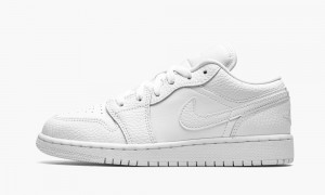 Nike Air Jordan 1 Low GS 'Triple White' Schoenen Kinderen Wit Nederland | 358179-PNX