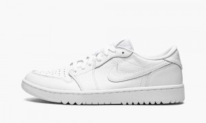 Nike Air Jordan 1 Low Golf 'Triple White' Schoenen Heren Wit Nederland | 371562-HKE