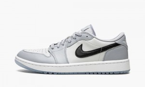 Nike Air Jordan 1 Low Golf 'Wolf Grey' Schoenen Heren Grijs Zwart Nederland | 318752-RVP