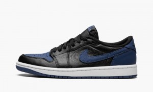 Nike Air Jordan 1 Low OG 'Mystic Navy' Schoenen Heren Zwart Donkerblauw Wit Nederland | 139450-ZMA