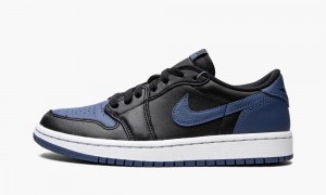 Nike Air Jordan 1 Low OG 'Mystic Navy' Schoenen Dames Zwart Donkerblauw Wit Nederland | 753260-JRC