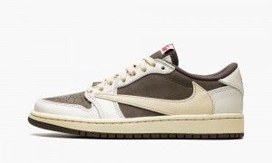 Nike Air Jordan 1 Low OG 'Travis Scott - Reverse Mocha' Schoenen Heren Rood Bruin Nederland | 705493-THD