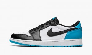 Nike Air Jordan 1 Low OG 'UNC' Schoenen Heren Wit Donkerblauw Zwart Nederland | 267403-ZOV