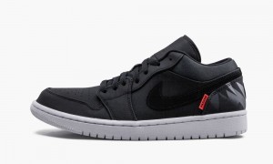 Nike Air Jordan 1 Low PSG 'PSG - Paris Saint Germain' Schoenen Heren Zwart Donkergrijs Nederland | 697132-RQT