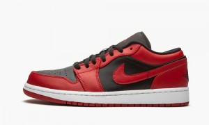 Nike Air Jordan 1 Low 'Reverse Bred' Schoenen Heren Zwart Rood Wit Nederland | 207438-DNF