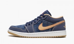 Nike Air Jordan 1 Low SE 'Denim' Schoenen Heren Donkerblauw Nederland | 758134-XAY