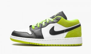 Nike Air Jordan 1 Low SE (GS) 'Black Cyber' Schoenen Kinderen Zwart Wit Nederland | 198234-DYZ