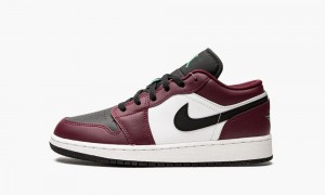 Nike Air Jordan 1 Low SE GS 'Dark Beetroot Roma Green' Schoenen Kinderen Zwart Groen Nederland | 530917-VJI