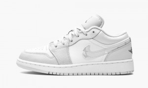 Nike Air Jordan 1 Low SE GS 'Grey Camo Swoosh' Schoenen Kinderen Wit Grijs Nederland | 486250-XPE