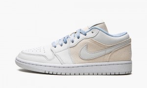 Nike Air Jordan 1 Low SE 'Grey cream' Schoenen Dames Wit Blauw Nederland | 854209-LRM
