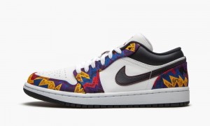 Nike Air Jordan 1 Low SE 'Nothing But Net' Schoenen Heren Wit Donkerobsidian Rood Nederland | 874692-EHD