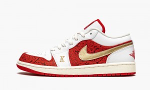 Nike Air Jordan 1 Low SE 'Spades' Schoenen Heren Wit Metal Goud Nederland | 052943-RCK