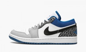 Nike Air Jordan 1 Low SE 'True Blue' Schoenen Heren Wit Blauw Zwart Nederland | 294785-QRK