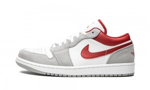 Nike Air Jordan 1 Low SE 'White / Grey / Red' Schoenen Heren Grijs Rood Wit Nederland | 240798-SHI