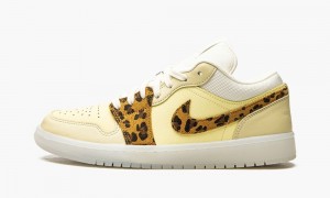 Nike Air Jordan 1 Low 'SNKRS Day' Schoenen Dames Wit Geel Leopard Nederland | 097538-NFZ