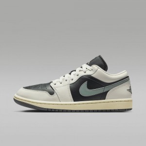 Nike Air Jordan 1 Low Schoenen Dames Donkergrijs Bruin Nederland | 156493-WRP