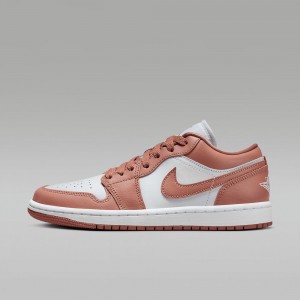 Nike Air Jordan 1 Low Schoenen Heren Roze Wit Nederland | 861097-WVG