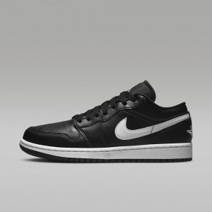Nike Air Jordan 1 Low Schoenen Heren Zwart Nederland | 503241-SMN