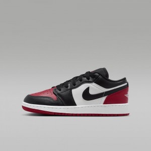 Nike Air Jordan 1 Low Schoenen Kinderen Rood Zwart Wit Nederland | 362175-KFI