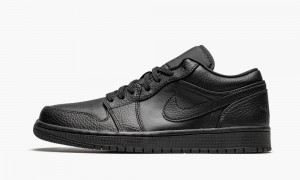 Nike Air Jordan 1 Low 'Triple Black' Schoenen Heren Zwart Nederland | 315780-WIZ