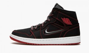 Nike Air Jordan 1 MID 'Fearless - Come Fly With Me' Schoenen Heren Zwart Rood Wit Nederland | 278143-GAD