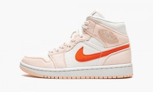 Nike Air Jordan 1 MID SE 'Corduroy' Schoenen Dames Oranje Oranje Nederland | 453762-ORF