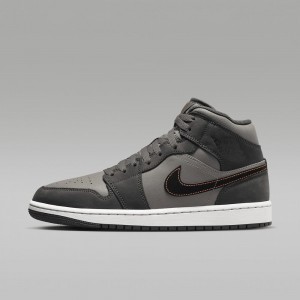 Nike Air Jordan 1 MID SE Schoenen Heren Diepgrijs Nederland | 068794-EUP