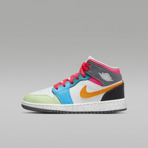 Nike Air Jordan 1 MID SE Schoenen Kinderen Gekleurd Nederland | 076215-SCA
