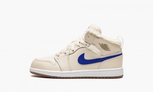 Nike Air Jordan 1 MID UTL (PS) Schoenen Kinderen Wit Blauw Nederland | 341865-LBP